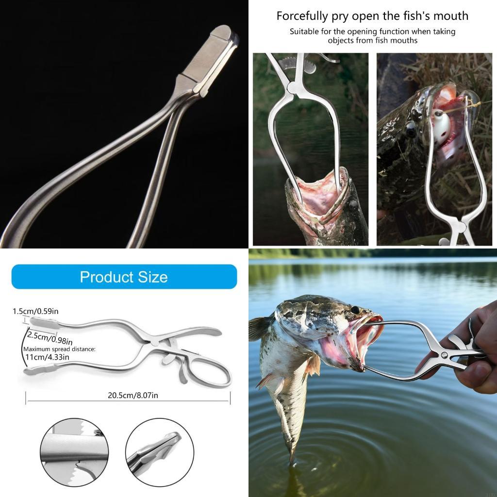 Fishing Hook Remover - 効率的な取り扱いのための広い開口部を備えた魚の口オープナーフィッシンググリップツール