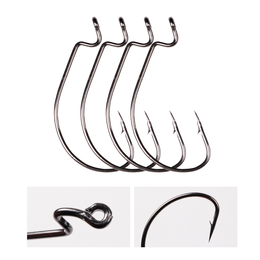 LUSHAZER 10 ピース/ロット炭素鋼釣りフックジグク - Fishing Hook Offset のレビューと価格