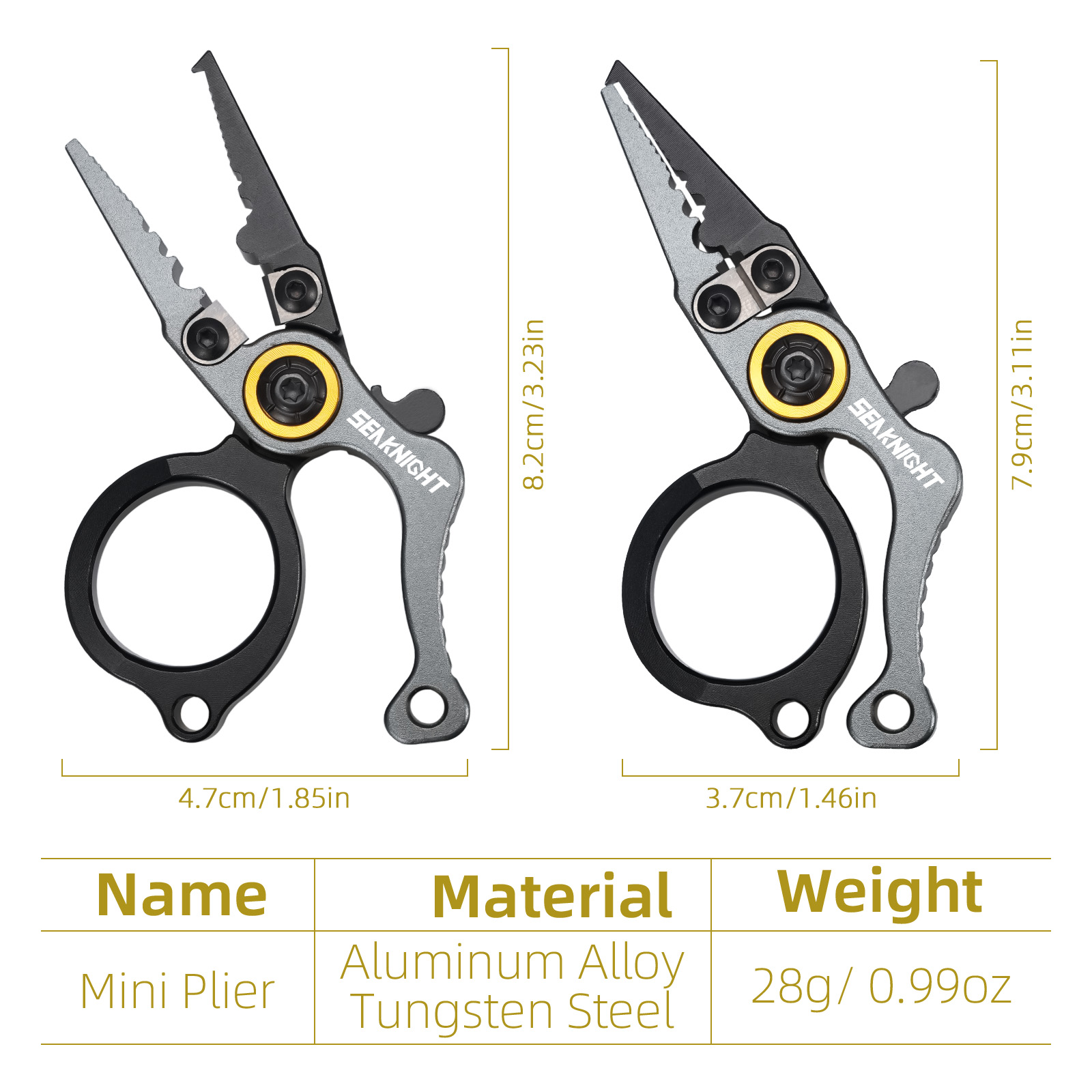 SeaKnightブランドの小型釣り用プライヤー。アウトドア - Fishing Hook Remover のレビューと価格