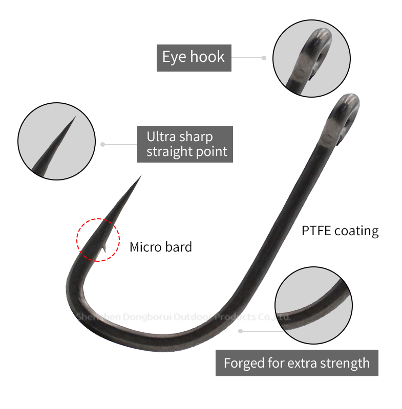 10個入り 鯉釣り針 ストレートポイント ロングシャンク ワ - Fishing Hook Assortment のレビューと価格